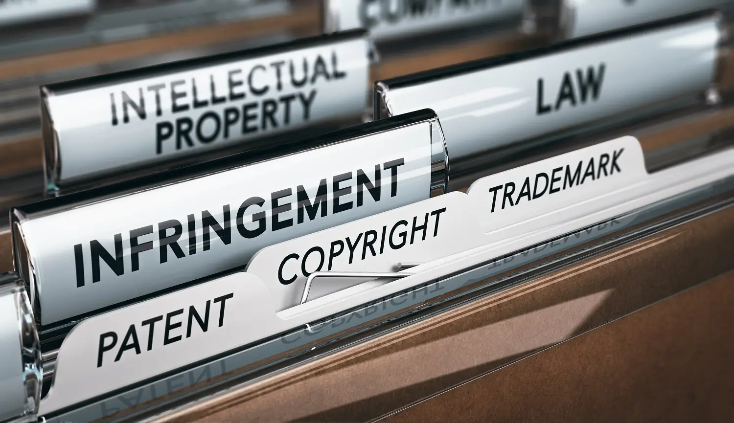 Photo of files of a legal nature.